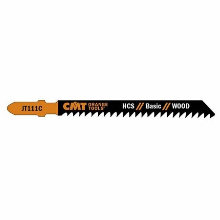 CMT ORANGE TOOLS JIG SAW BLADES WOOD/COARSE STRAIGHT, 5 Pack, 5PK JT111C-5